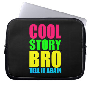 Neon Cool Story Bro Laptopschutzhülle