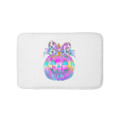 Neon Coquette Halloween Pumpkin Badematte (Vorderseite)