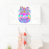 Neon Coquette Halloween Pumpkin Banner (Insitu)