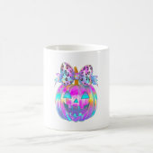 Neon Coquette Halloween Pumpkin Kaffeetasse (Mittel)