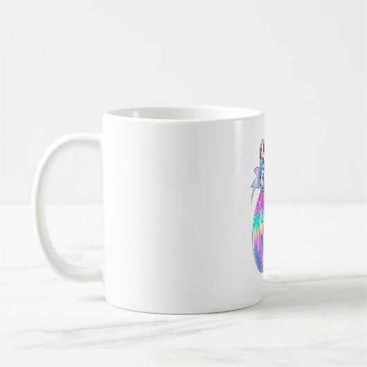 Neon Coquette Halloween Pumpkin Kaffeetasse (Links)