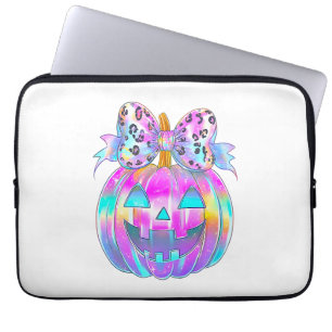 Neon Coquette Halloween Pumpkin Laptopschutzhülle