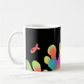 Neon coral and fish kaffeetasse (Links)