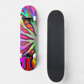 Neon Coral Branch Skateboard (Vorderseite)