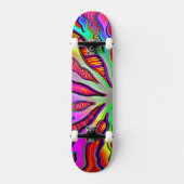 Neon Coral Branch Skateboard (Vorderseite)