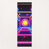 Neon Corridor: Eine digitale Odyssee Yogamatte (Vorderseite)