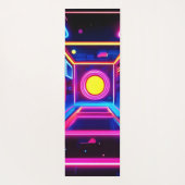 Neon Corridor: Eine digitale Odyssee Yogamatte (Rückseite)