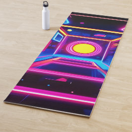 Neon Corridor: Eine digitale Odyssee Yogamatte