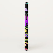 Neon Cosmic Cats iPhone Case - Farbenfroh Glow-in- (Hinten/Rechts)