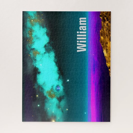 Neon Cosmic Dreamscape Puzzle (Vertikal)