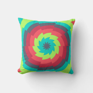 Neon Cosmic Whirl Kissen