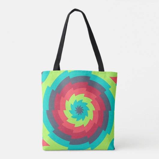 Neon Cosmic Whirl Tasche (Rückseite)