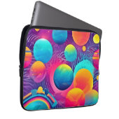 Neon Cosmos Abstract Design Laptopschutzhülle (Vorne Rechts)