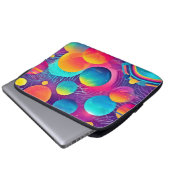 Neon Cosmos Abstract Design Laptopschutzhülle (Vorne Knopf)