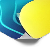 Neon Cosmos Abstract Design Poster (Ecke)