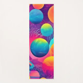 Neon Cosmos Abstract Design Yogamatte (Vorderseite)