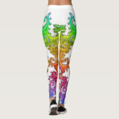 Neon Cosmos Spiral Leggings (Rückseite)