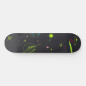 Neon Cosmos Universe Cool Skateboard Deck (Horizontal)
