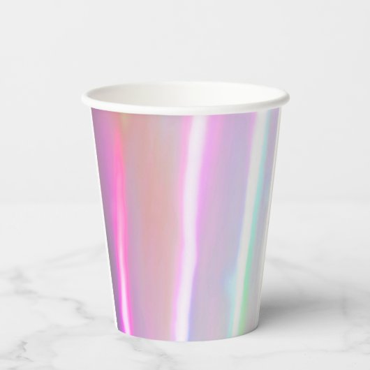 Neon Cotton Candy Paper Cup Pappbecher (Rückseite)