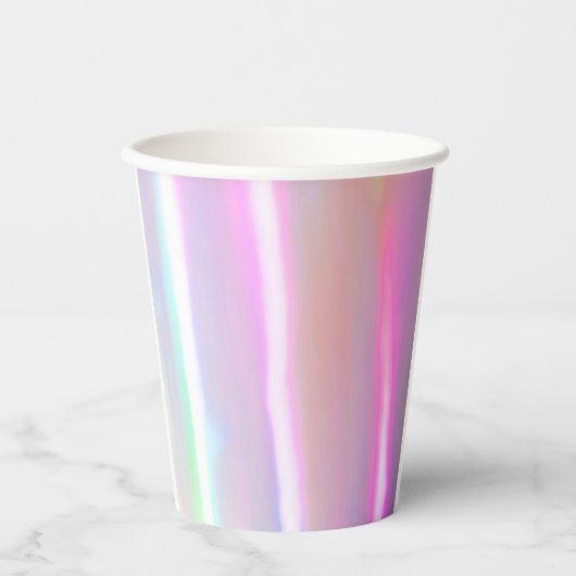 Neon Cotton Candy Paper Cup Pappbecher (Vorderseite)