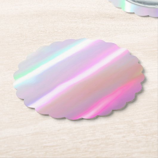 Neon Cotton Candy Paper Untersetzer (angewinkelt)