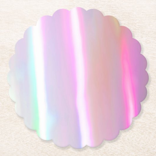 Neon Cotton Candy Paper Untersetzer (Vorderseite)