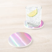 Neon Cotton Candy Sandstone Untersetzer (Seite)
