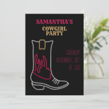 Neon Cowboy/Cowgirl Boot Party