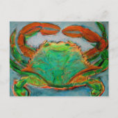 Neon Crab Postkarte (Vorderseite)