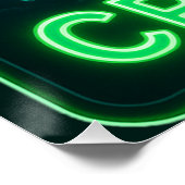 Neon Crappie Poster (Ecke)