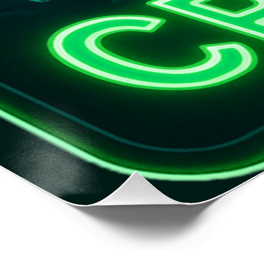 Neon Crappie Poster (Ecke)