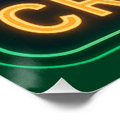 Neon Crappie Poster Print (Ecke)