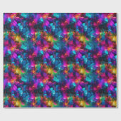 Neon Crazy Harmony Hues Geschenkpapier (Flach)