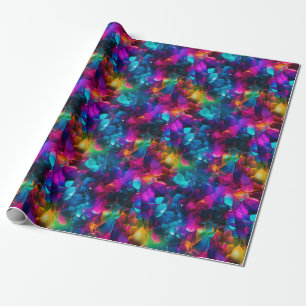 Neon Crazy Harmony Hues Geschenkpapier