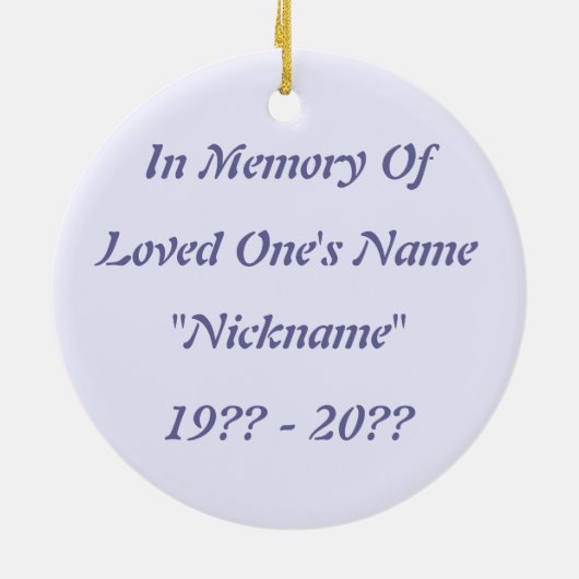 Neon Cross Memorial Ornament (Hinten)