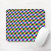 Neon Crosshatch Mousepad (Mit Mouse)