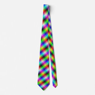 Neon Crosshatch Neck Tie Krawatte