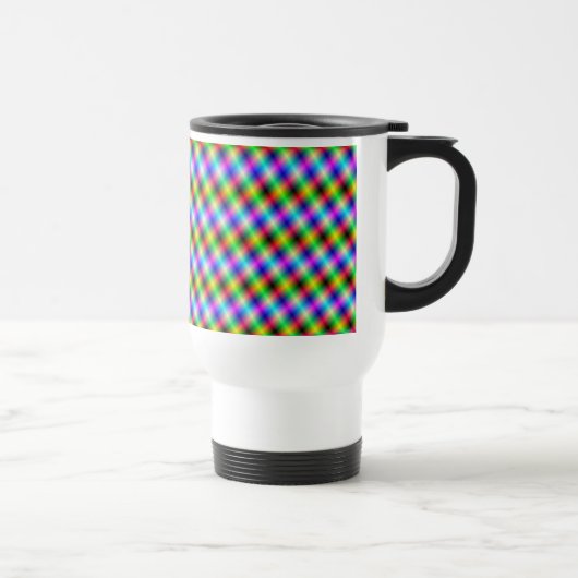 Neon Crosshatch Reisebecher (Rechts)
