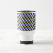 Neon Crosshatch Reisebecher (Mittel)