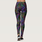 Neon Crosshatch: Unendliches Gitter 2 Leggings (Rückseite)