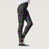 Neon Crosshatch: Unendliches Gitter 2 Leggings (Rechts)