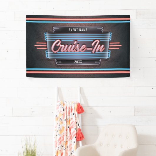 Neon Cruise-In Banner (Insitu)