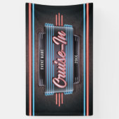 Neon Cruise-In Banner (Vertikal)