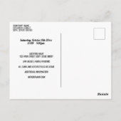 Neon Cruise-in Postcard Einladung Postkarte (Rückseite)