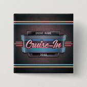 Neon Cruise-In-Taste Button (Vorderseite)