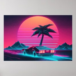 Neon Cruiser: Fahren in die Zukunft Poster