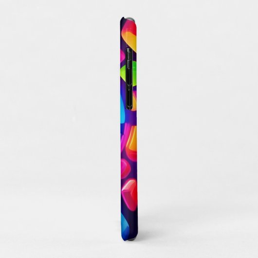 Neon Cube Vortex Art Case-Mate iPhone Hülle (Hinten/Links)