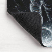 Neon-Curling-Sport mit dynamischer Energie Mousepad (Ecke)