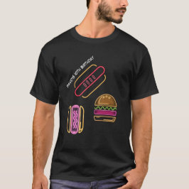 Neon Custom Name BBQ and Pool Party Shirt