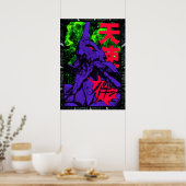 Neon Cyber Genesis Nerv Evangelion Poster (Küche)